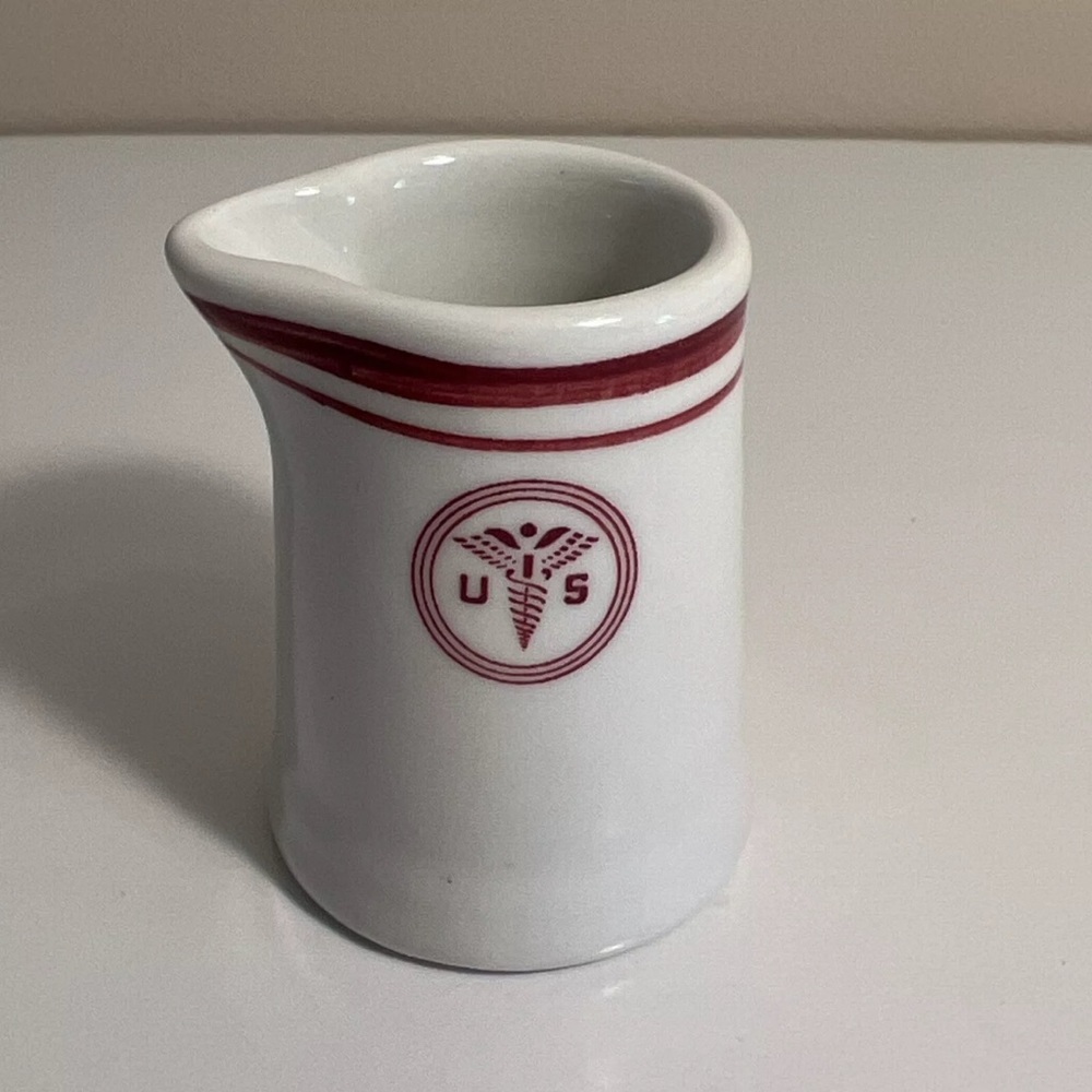 🏥 VINTAGE RESTAURANT WARE INDIVIDUAL SIZE CREAMER STERLING CHINA